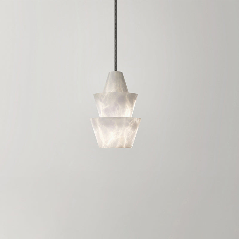 Pli Alabaster Pendant Light, Modern Pendant Lighting