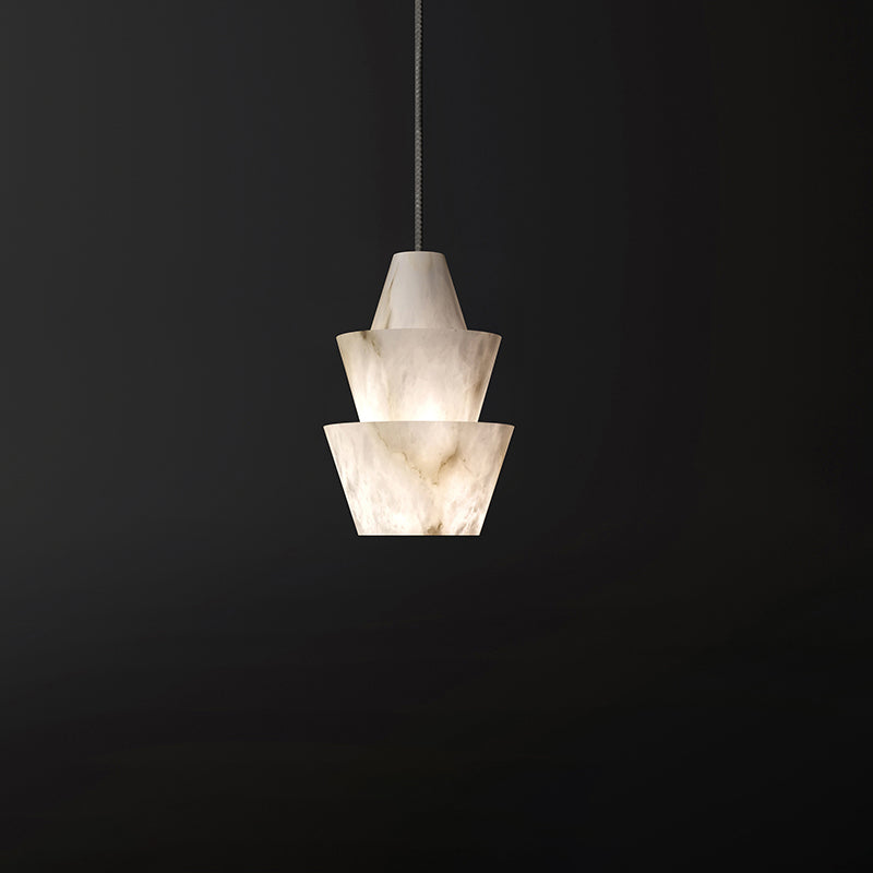 Pli Alabaster Pendant Light, Modern Pendant Lighting