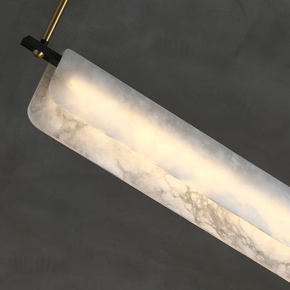 Alabaster Linear Art Chandelier Light