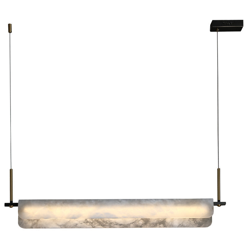 Alabaster Linear Art Chandelier Light