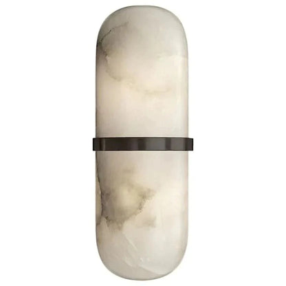 Laurel Alabaster Capsule Wall Sconce for Bedroom