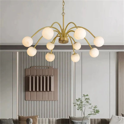 Opulent Alabaster Chandelier Light