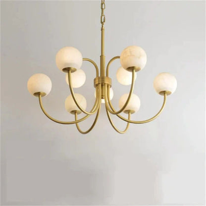 Opulent Alabaster Chandelier Light